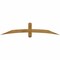 Ekena Millwork Bellingham Rough Sawn Timber Gable Bracket, Western Red Cedar, 72"W x 15"H x 4"D x 4"F, 5/12 Pitch GBW072X15X0404BEL00RWR - alternate 1